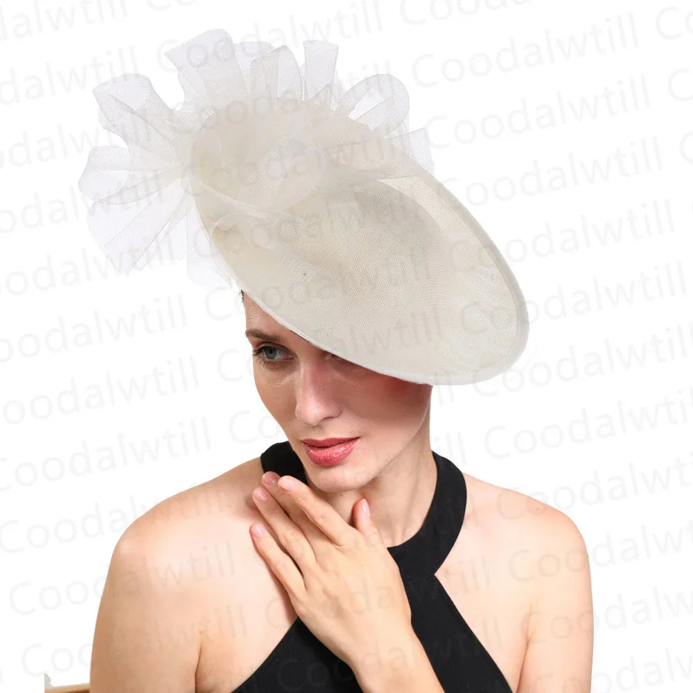 Church Fascinator Hat For Women Kentucky Pillbox Cap Women Party Occasion Headpiece Mother Bride Wedding Chapeau Cap Femme