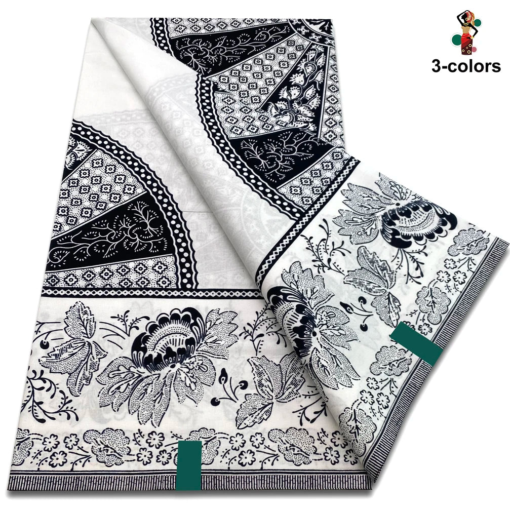 New Fashion African Wax Print Fabric 100% Cotton Ghana Nigeria Style High Quality Party Dress Real Ankara Wax Fabric Ghana
