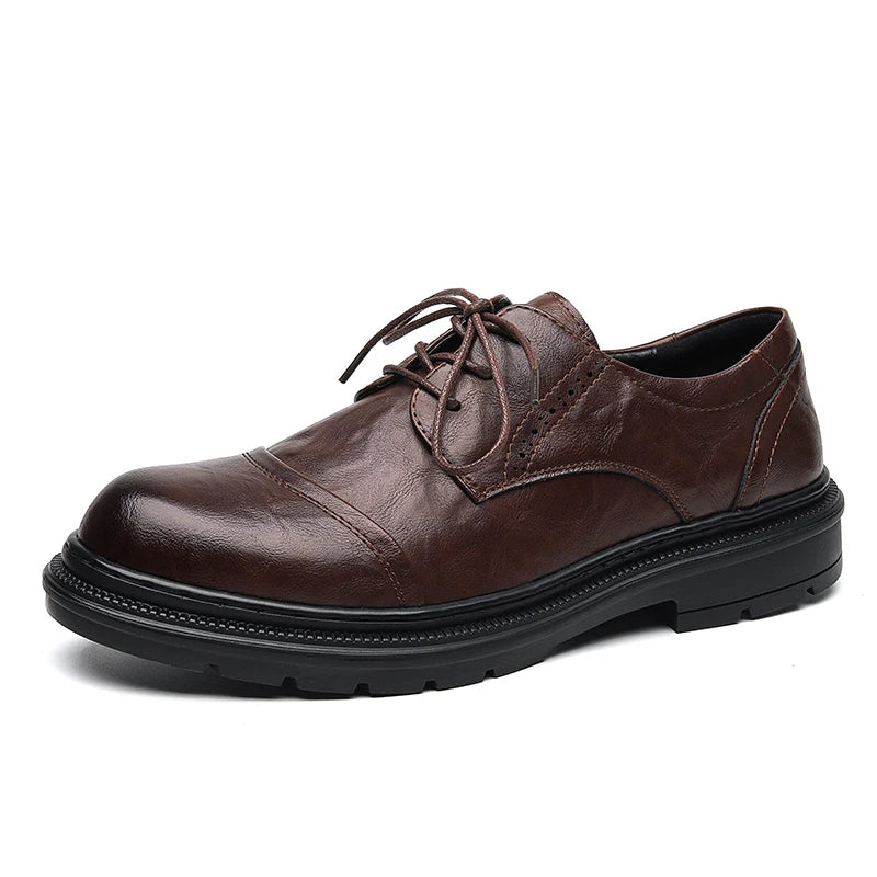 Gentleman's leather shoes Minimalist designer style Daily office Outdoor wedding party casual business men's classics shoes