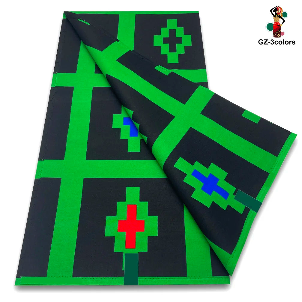 New Fashion African Wax Print Fabric 100% Cotton Ghana Nigeria Style High Quality Party Dress Real Ankara Wax Fabric Ghana