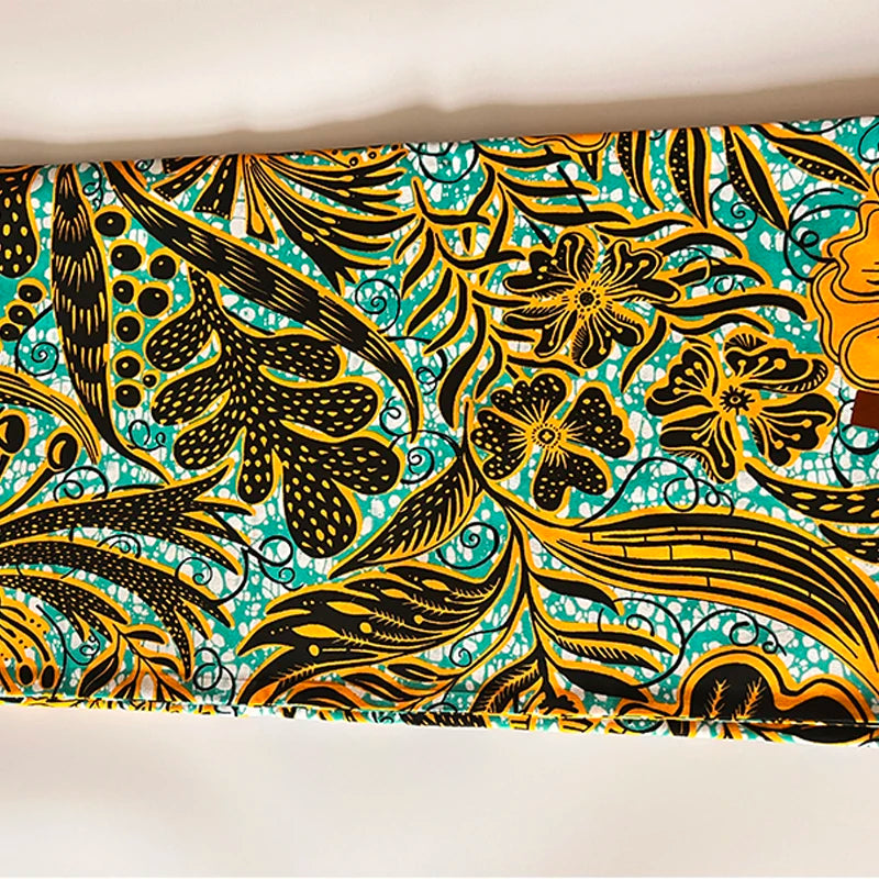 Ankara African cotton wax prints fabric real wax high quality 6 yards African fabric for dresses