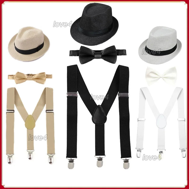 Baby & Kids Accessories Baby Boy Girls Cake Smash Photography Prop Hat Bowtie Suspenders Set Weddings Holidays Formal Events