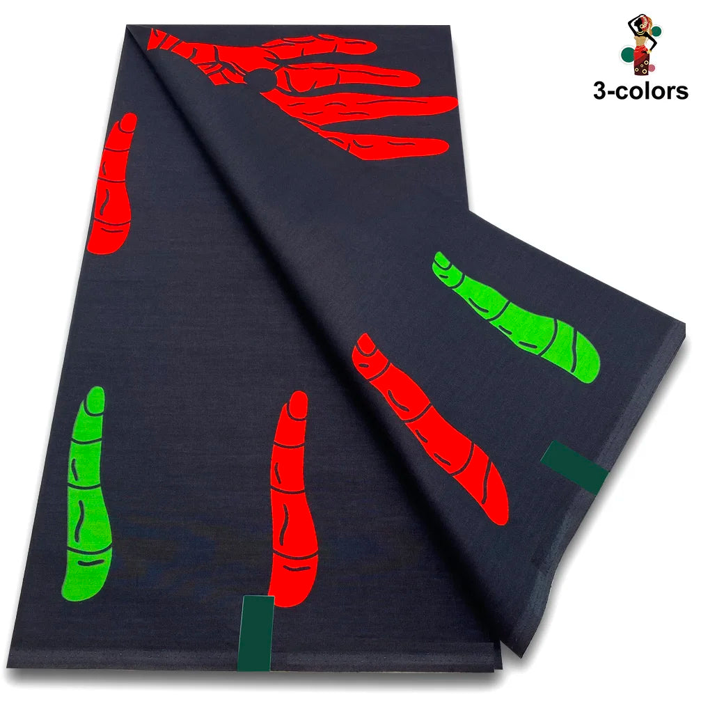 New Fashion African Wax Print Fabric 100% Cotton Ghana Nigeria Style High Quality Party Dress Real Ankara Wax Fabric Ghana