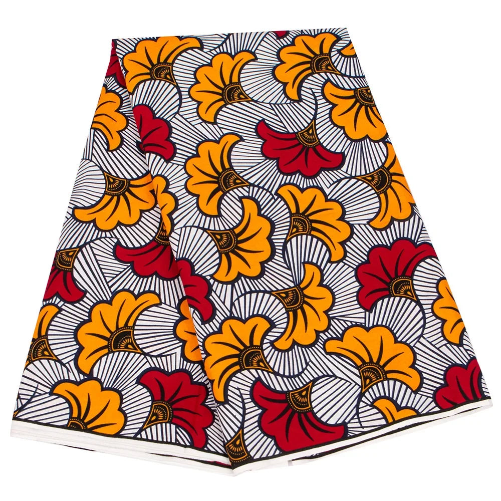 Ankara Wax Print Fabric High Quality African Wax Fabric 100% Cotton Soft Guaranteed Veritable Real Wax Fabric For Dresses