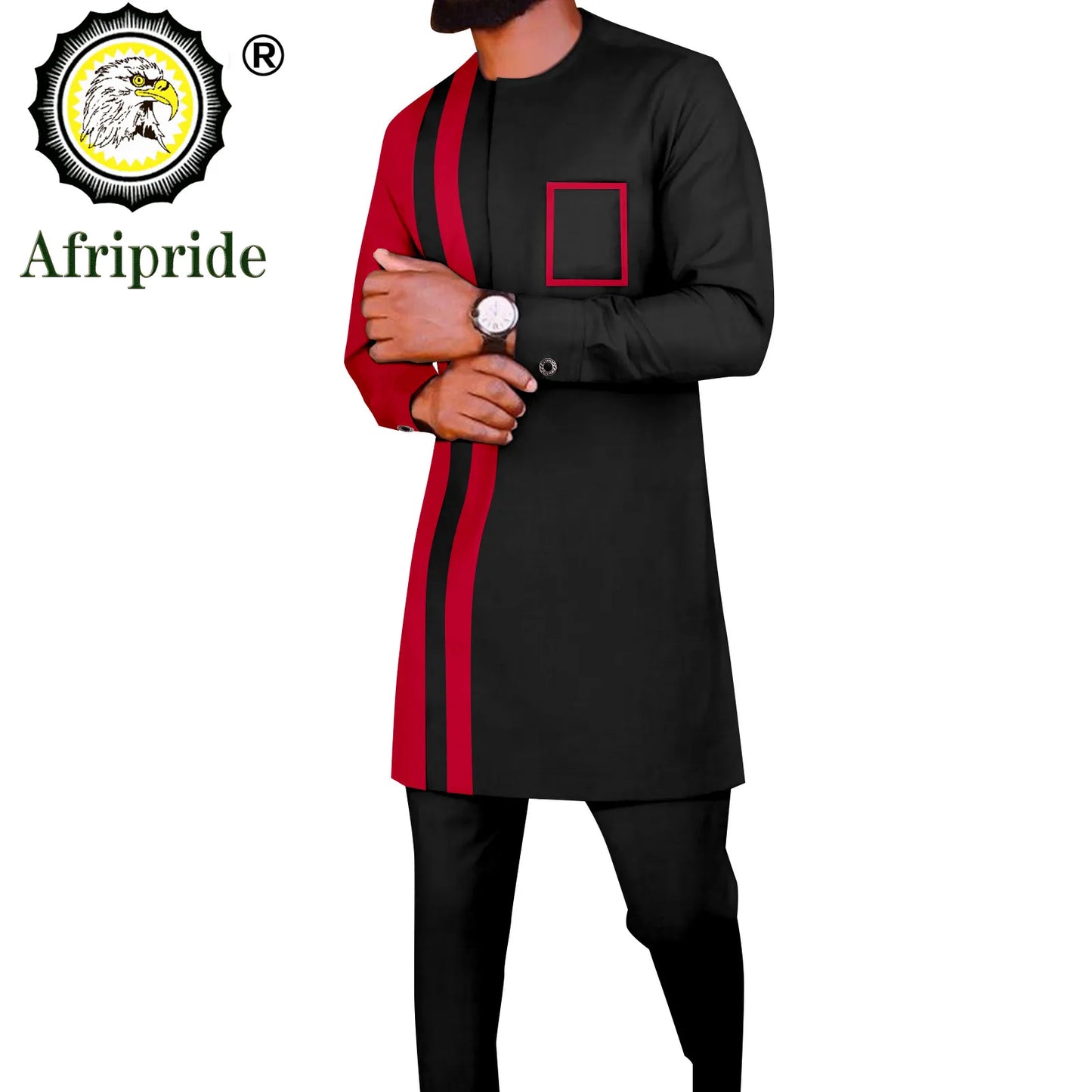 African Suits for Men Dashiki Shirts and Pants 2 Piece Set Tribal Outfits Ankara Attire Plus Size Tracksuit Pockets A2216094