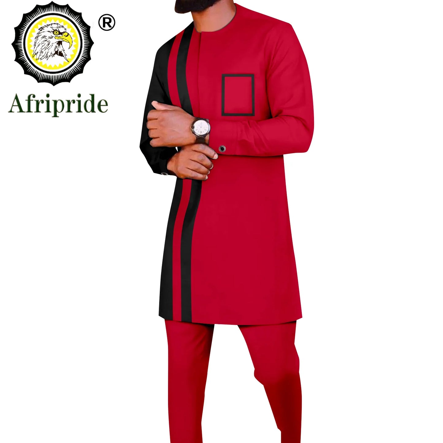 African Suits for Men Dashiki Shirts and Pants 2 Piece Set Tribal Outfits Ankara Attire Plus Size Tracksuit Pockets A2216094
