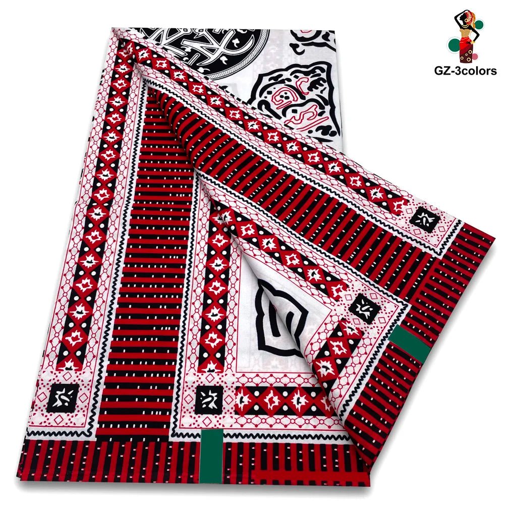 New Fashion African Wax Print Fabric 100% Cotton Ghana Nigeria Style High Quality Party Dress Real Ankara Wax Fabric Ghana