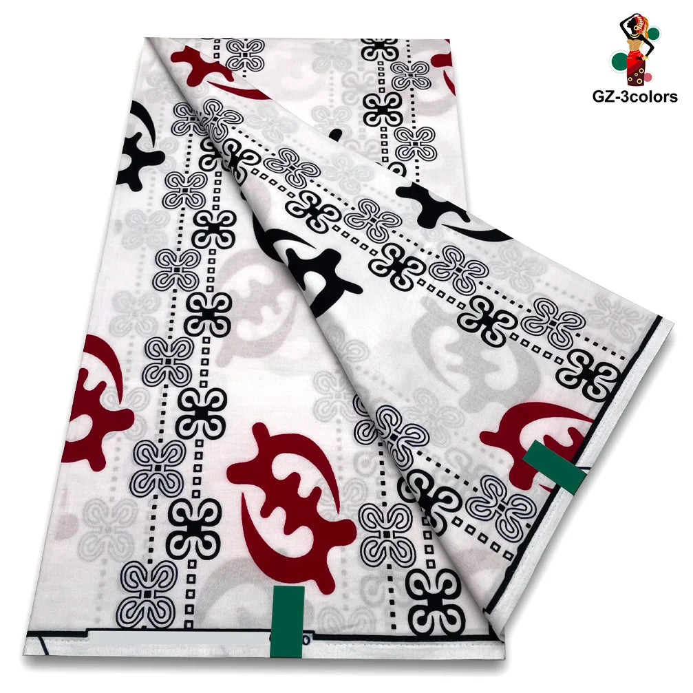 New Fashion African Wax Print Fabric 100% Cotton Ghana Nigeria Style High Quality Party Dress Real Ankara Wax Fabric Ghana
