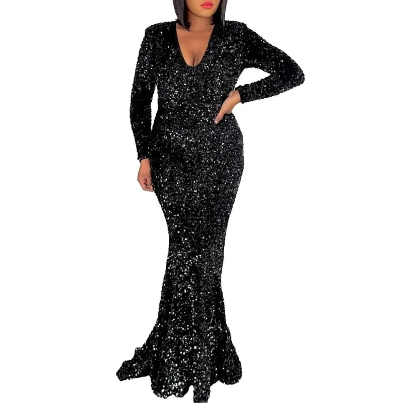 African Dresses For Women Glitter Vetement Dashiki Abaya Maxi Dress Africa Clothes Dashiki Ankara Dresses 2025 Spring Summer New