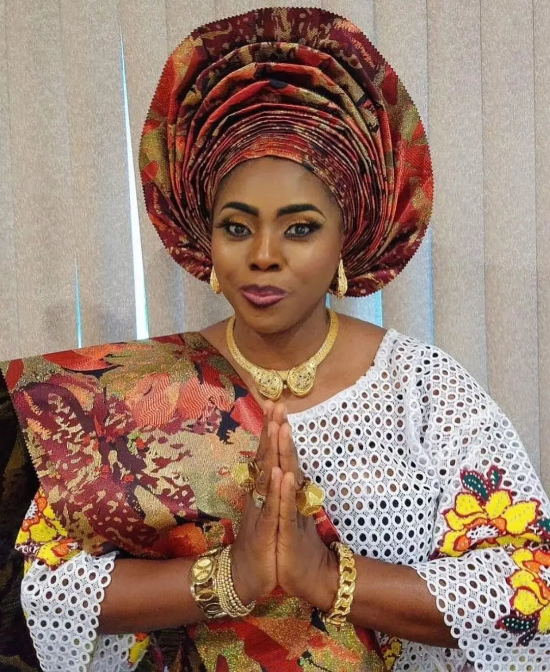 Elegant African 3D Multi Sego Headtie Headscarf - Nigeria Damask Sego Head Wrapper For Wedding ASO EBI
