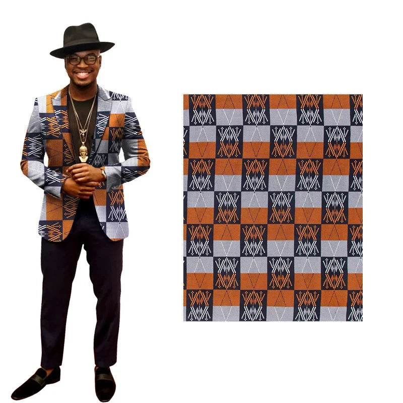 6 Yards African Real Wax Prints Fabric Ankara Cotton Material High Quality Fabric By The Yard Dress