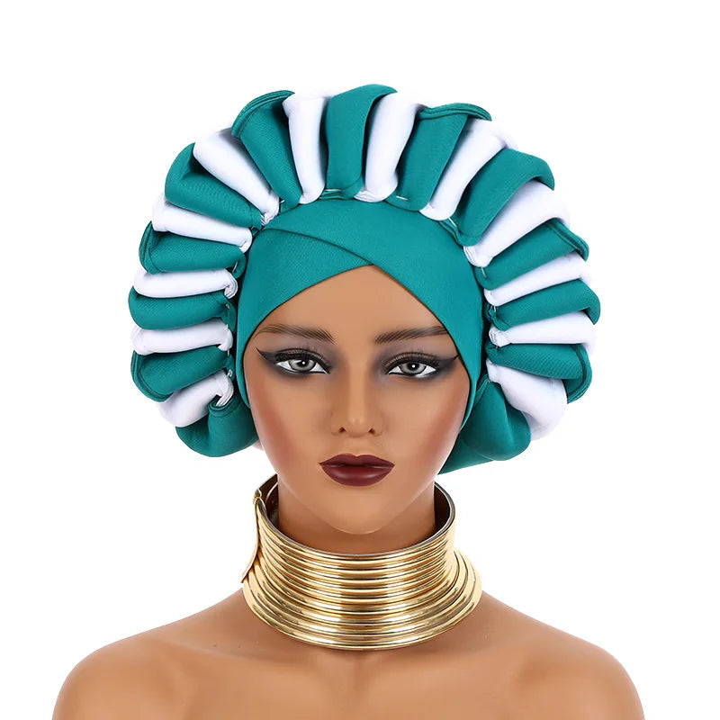 African Party Evening Wedding Hats for Women Summer Autumn African Women Caps African Headtie Outfits