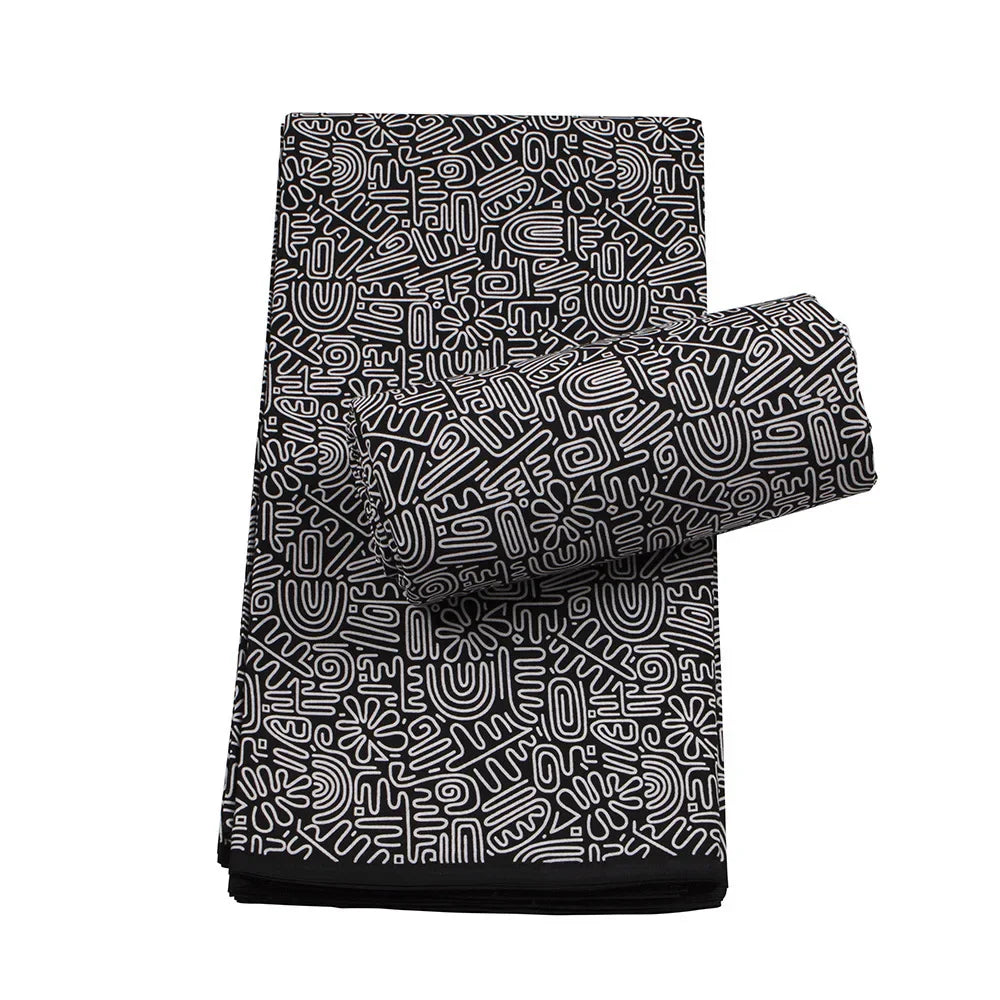 6 Yards New Guaranteed Veritable Original Real Wax Ankara African Print Fabric 100% Cotton For Party Dress Tissus
