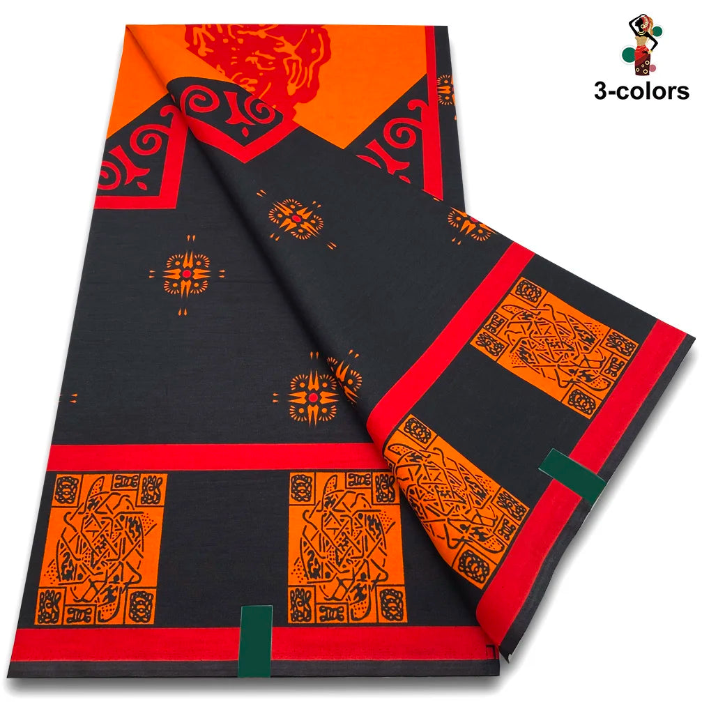 New Fashion African Wax Print Fabric 100% Cotton Ghana Nigeria Style High Quality Party Dress Real Ankara Wax Fabric Ghana