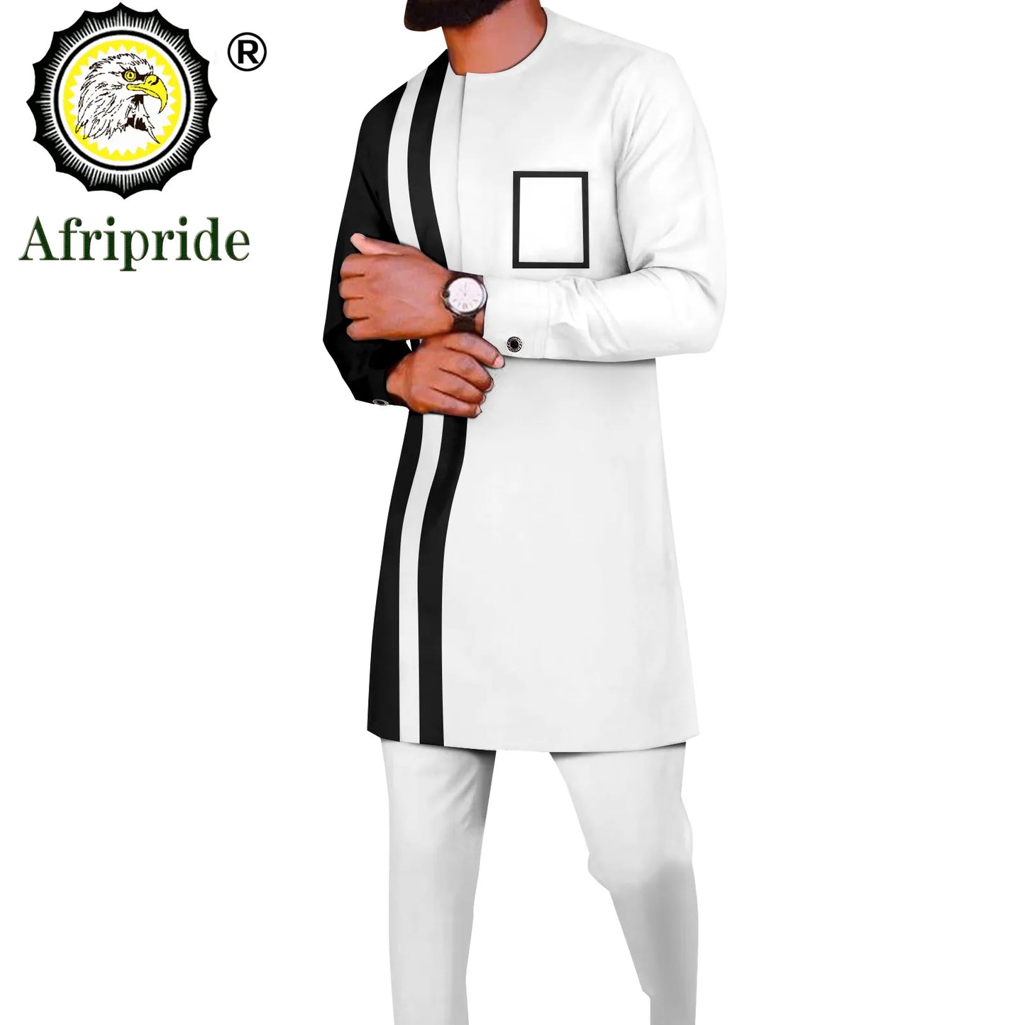 African Suits for Men Dashiki Shirts and Pants 2 Piece Set Tribal Outfits Ankara Attire Plus Size Tracksuit Pockets A2216094