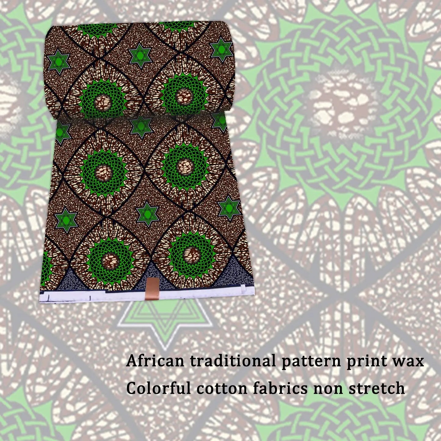 African Nigeria Spuer Wax Fabric Ankara Fabric Veritable Dashiki Print Cotton Fabric Wax Prints for Cloths for Diy