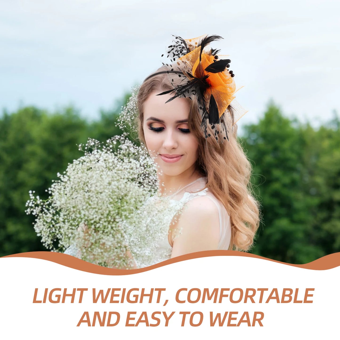 Guest Tea Party Hat Retro Decor Headpiece Bride Headdress Banquet Bridal Hair Accessories for Women