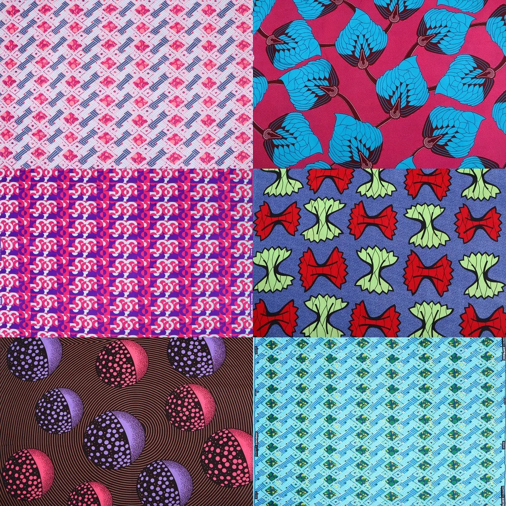 Ankara African Prints Batik Fabric Guaranteed Veritable Wax Patchwork 100% Polyester Tissu High Quality for Dress Decoration DIY