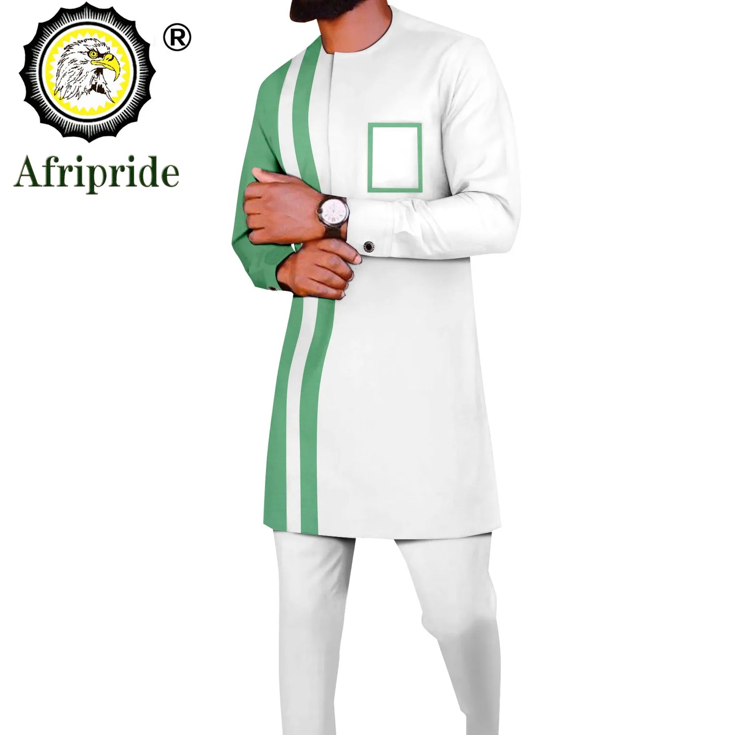 African Suits for Men Dashiki Shirts and Pants 2 Piece Set Tribal Outfits Ankara Attire Plus Size Tracksuit Pockets A2216094