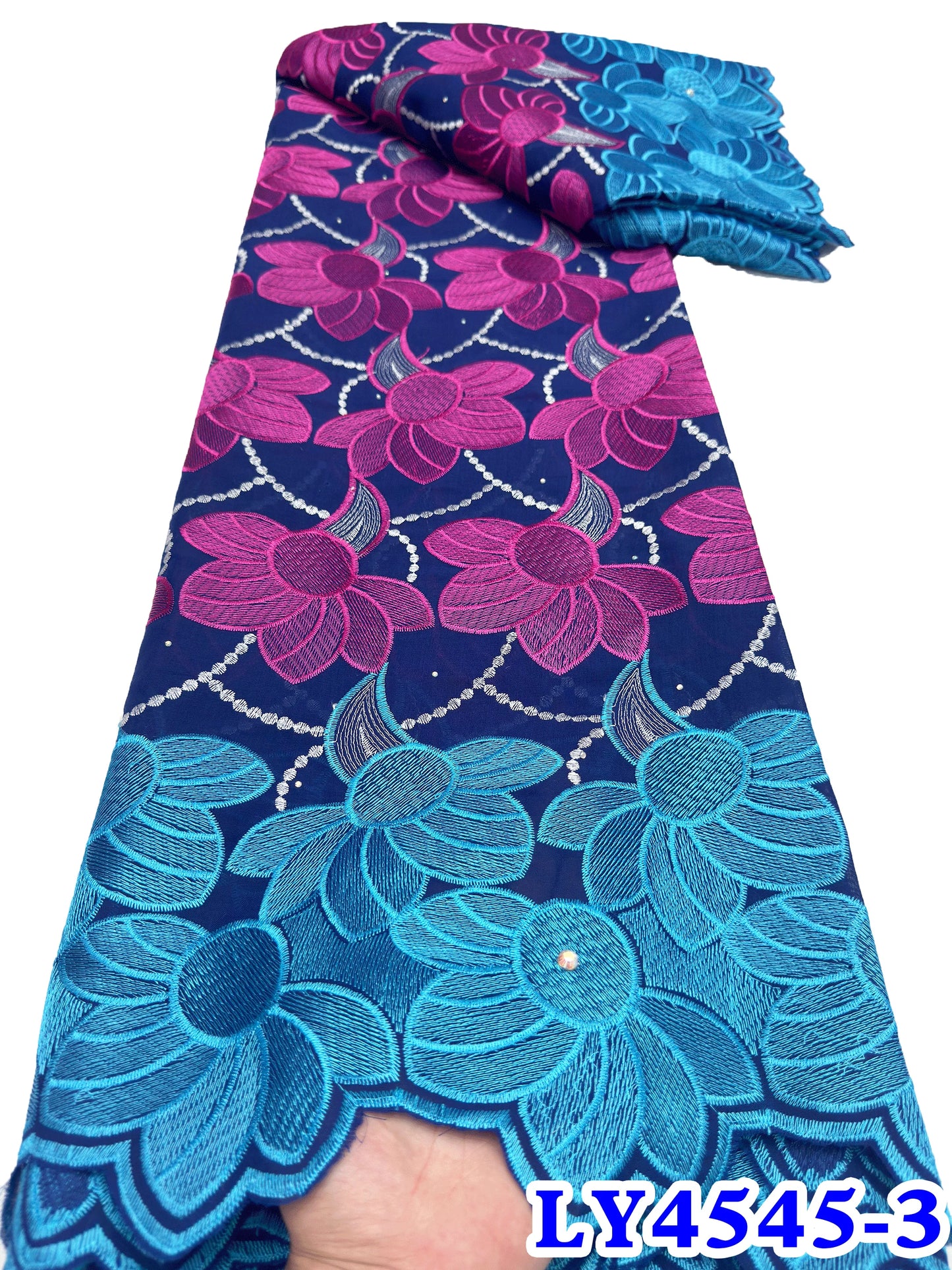 Africa Swiss Voile Lace In Switzerland Embroidered Cotton African Lace Fabric High Quality For Women Wedding Party Dress