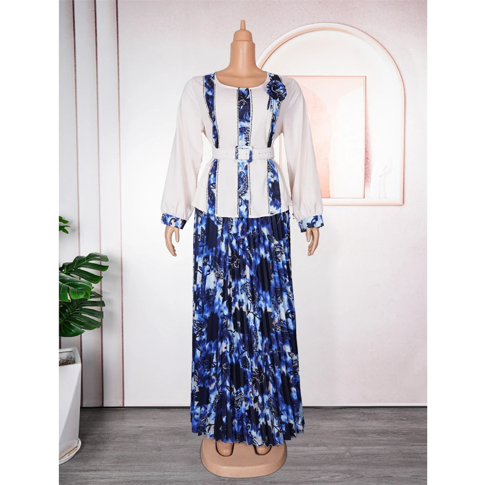 Elegant African Dresses for Women 2025 New Summer Print Wedding Party Dress Dashiki Ankara Office Lady Outfits Africa Clothing