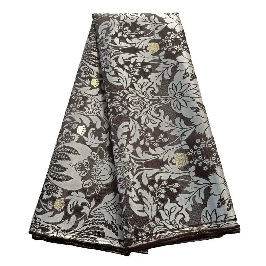 5 Yards Damask Lace Fabric Nigerian Brocade Aso Oke Materials Original Wool Damask DIY For King And Queens Clothes