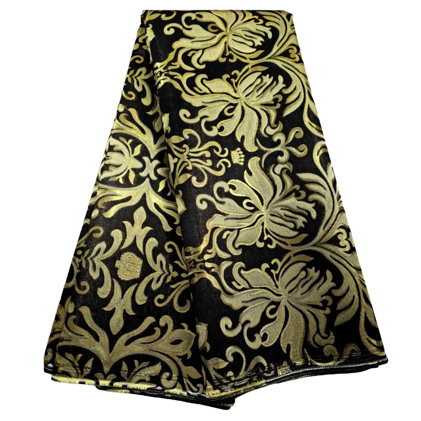 5 Yards Damask Lace Fabric Nigerian Brocade Aso Oke Materials Original Wool Damask DIY For King And Queens Clothes
