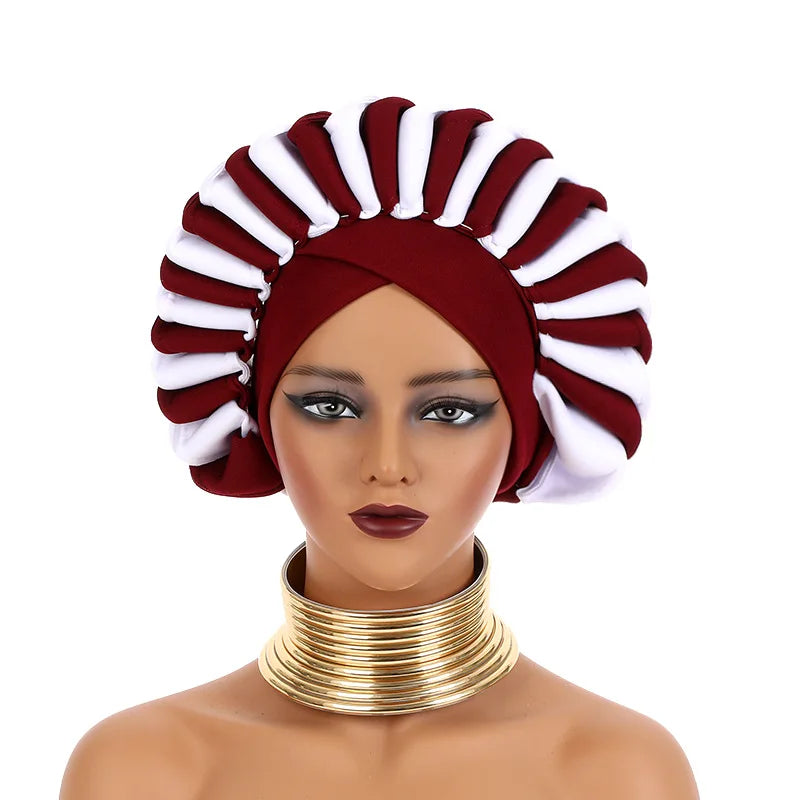 African Party Evening Wedding Hats for Women Summer Autumn African Women Caps African Headtie Outfits