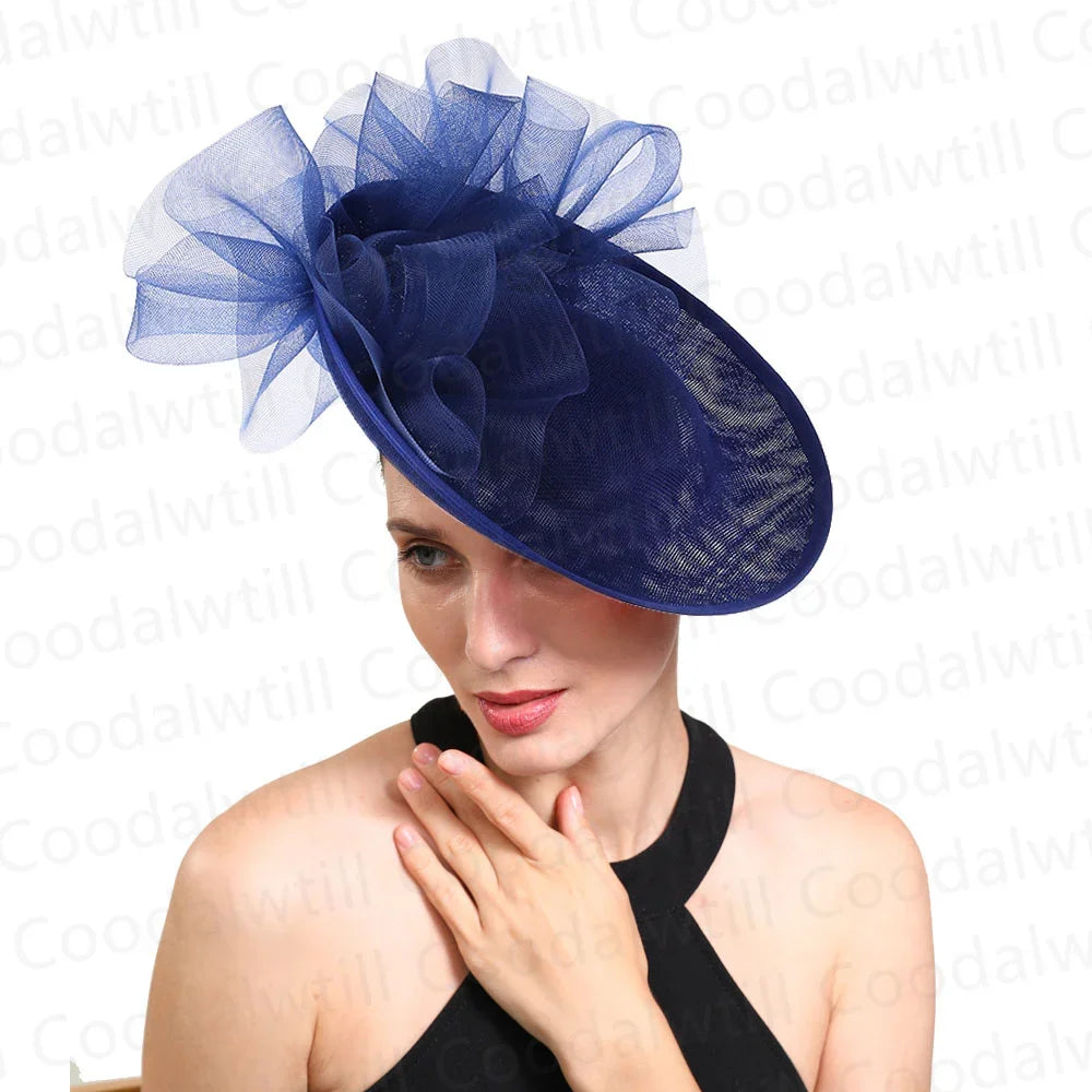 Church Fascinator Hat For Women Kentucky Pillbox Cap Women Party Occasion Headpiece Mother Bride Wedding Chapeau Cap Femme