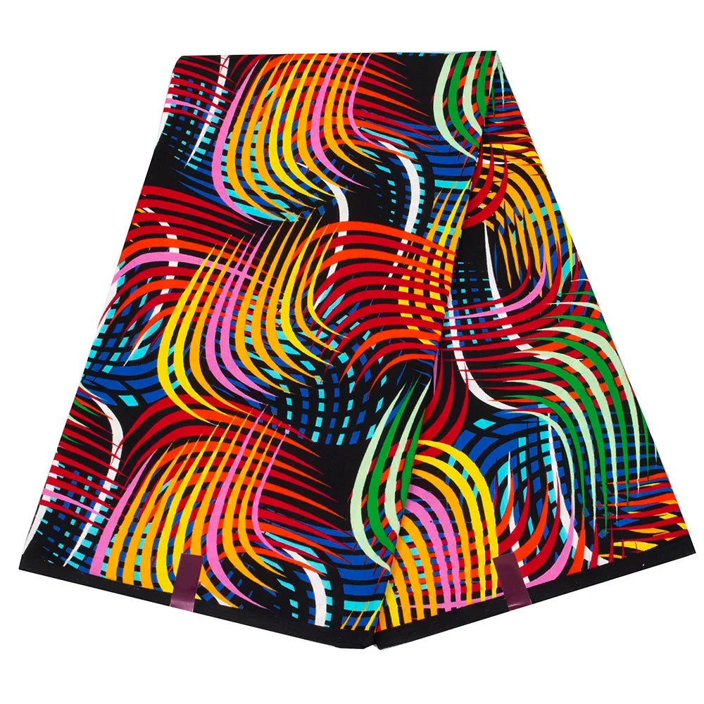 Africain Ankara Batik Wax Fabric Fashion Printed Colorful Fabric Sewing Dress Tissu DIY 100% Cotton Quality