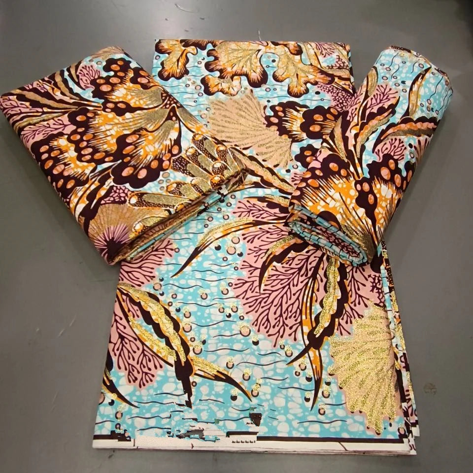 Most Popular Guaranteed Veritable African Real Wax Fabric High Quality 100% Cotton Ankara Wax Pagne Nigeria Women Style Dress