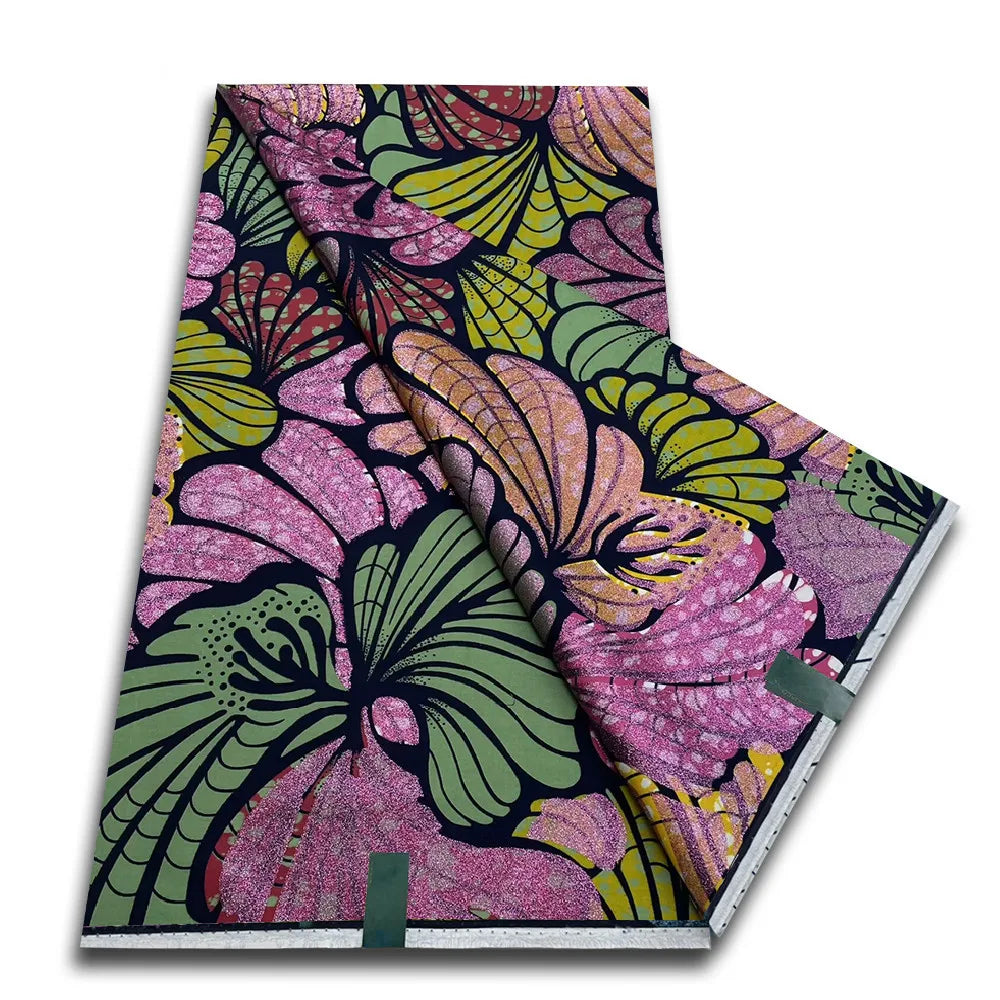 Grand Super 100% Cotton African Wax Fabric High Quality Wax Print Ankara Fabric For Sewing 6yards Women Fabric VL-40