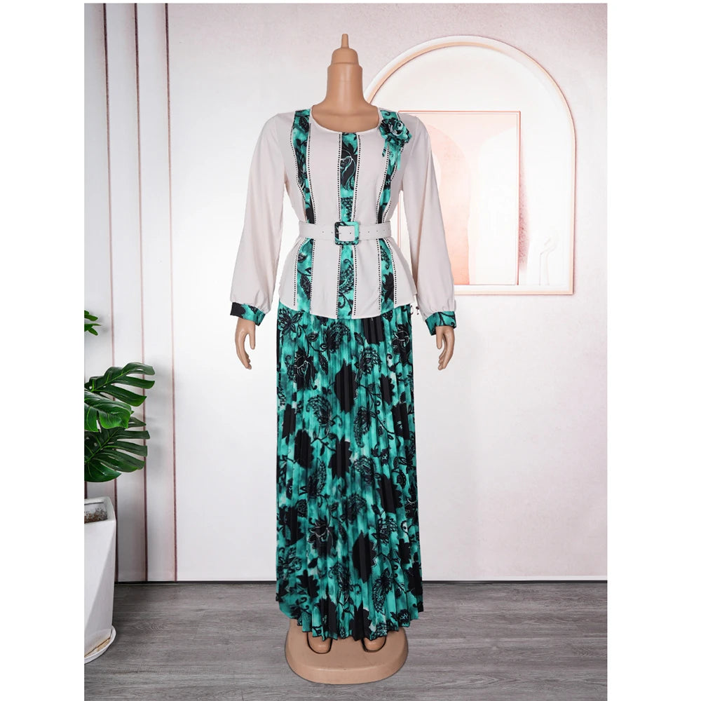 Elegant African Dresses for Women 2025 New Summer Print Wedding Party Dress Dashiki Ankara Office Lady Outfits Africa Clothing