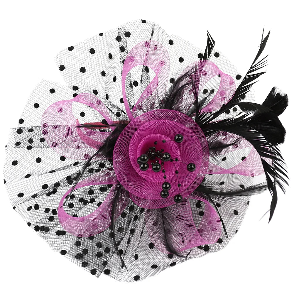 Guest Tea Party Hat Retro Decor Headpiece Bride Headdress Banquet Bridal Hair Accessories for Women