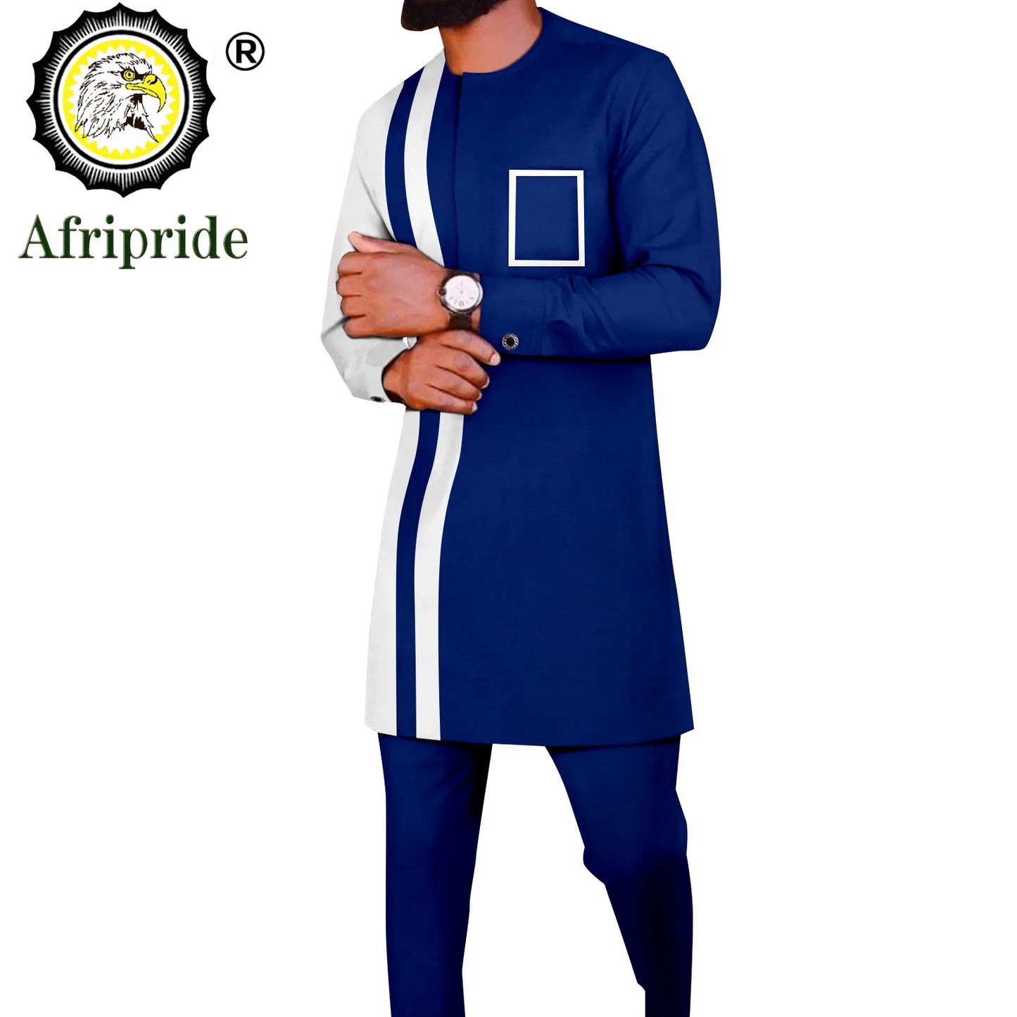 African Suits for Men Dashiki Shirts and Pants 2 Piece Set Tribal Outfits Ankara Attire Plus Size Tracksuit Pockets A2216094