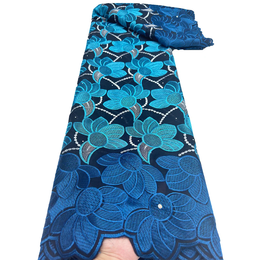 Africa Swiss Voile Lace In Switzerland Embroidered Cotton African Lace Fabric High Quality For Women Wedding Party Dress