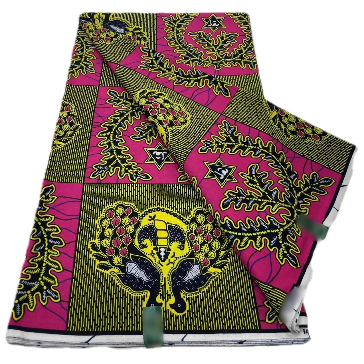 African Fabric Wax Ankara Block Print Veritable Wax Nigerian Batik Fabric Dutch Pagne 100% Cotton For Sewing Clothes