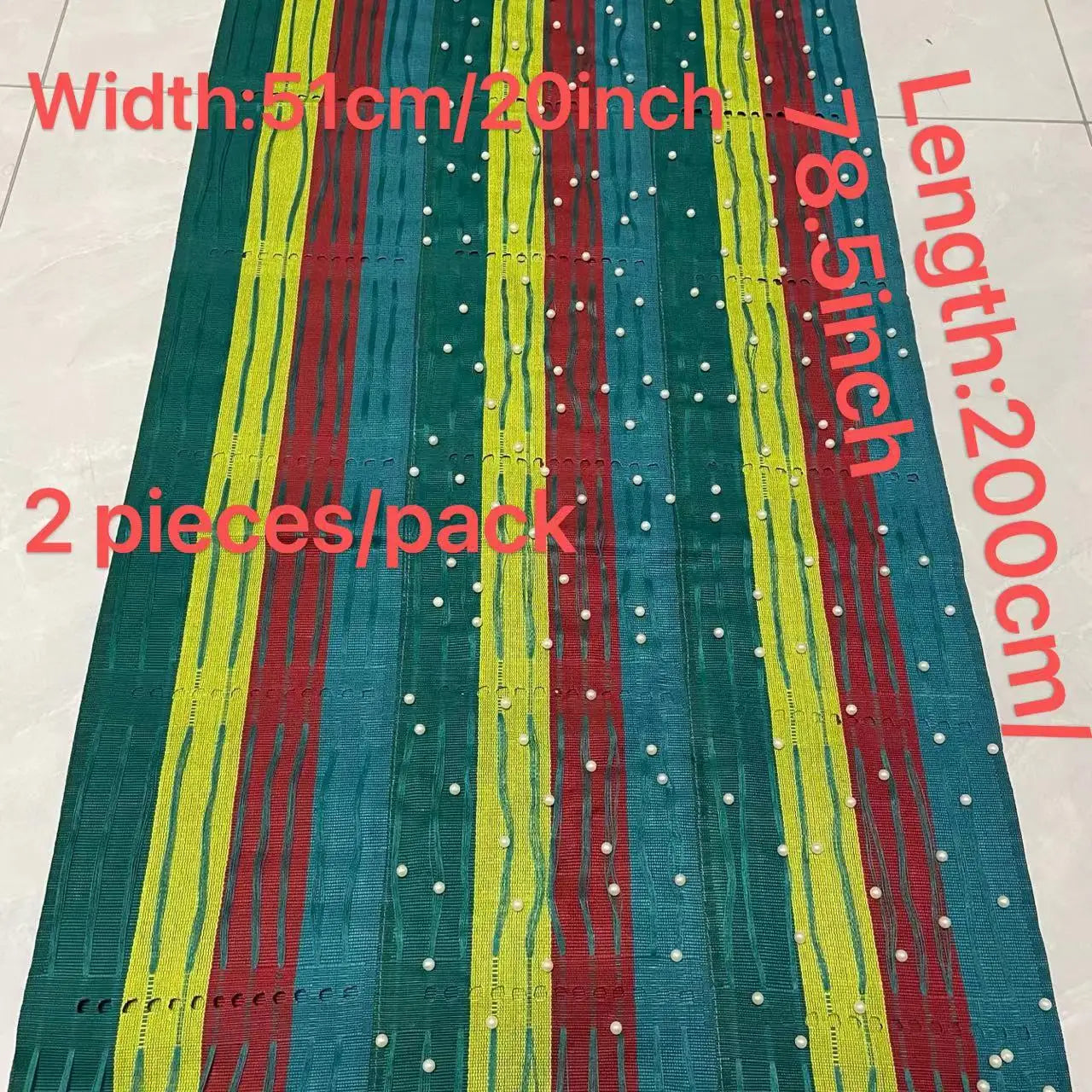 Nigerian Fashion Aso Oke Auto Gele Headtie 2Pieces/pack African Gele Head Tie Women Hairtie Shawl Wraps Fabric 50*210cm