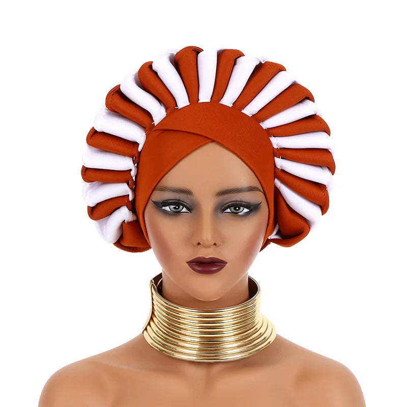 African Party Evening Wedding Hats for Women Summer Autumn African Women Caps African Headtie Outfits