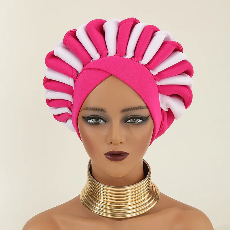 African Party Evening Wedding Hats for Women Summer Autumn African Women Caps African Headtie Outfits