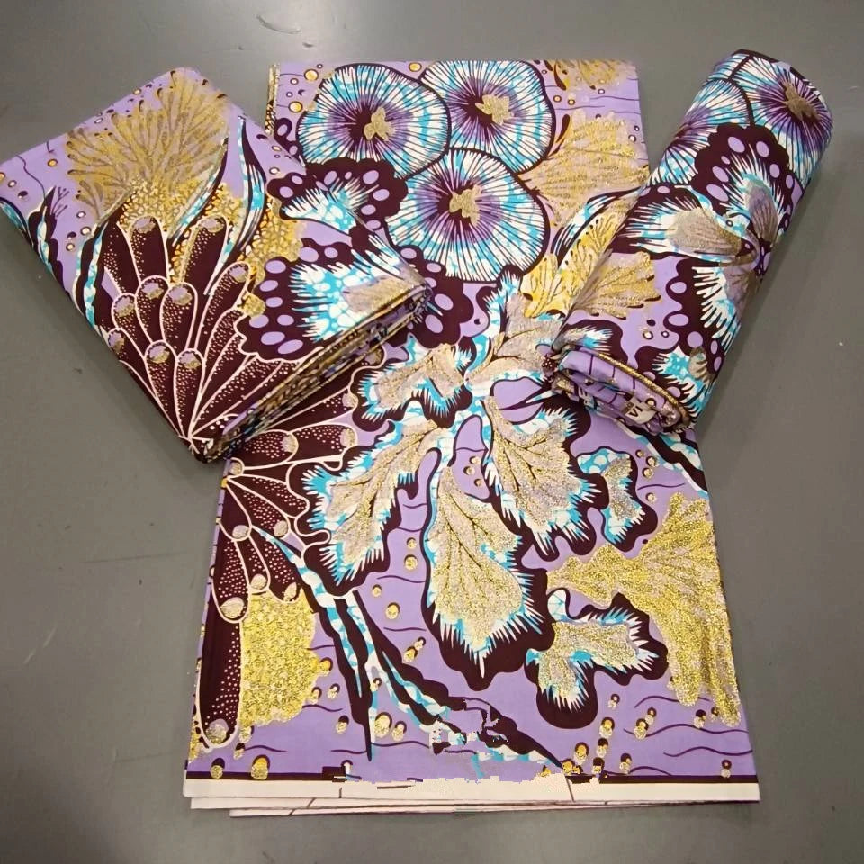 Most Popular Guaranteed Veritable African Real Wax Fabric High Quality 100% Cotton Ankara Wax Pagne Nigeria Women Style Dress