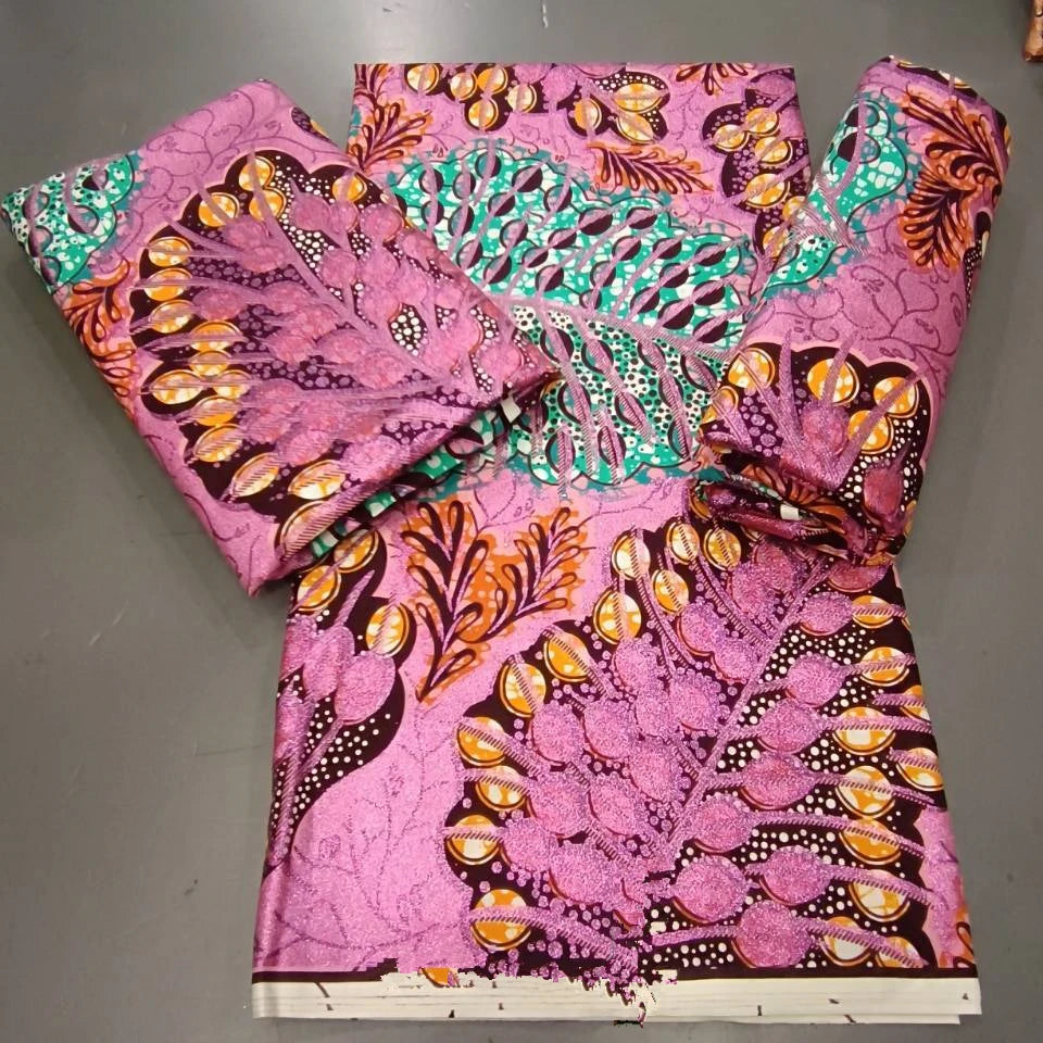 Most Popular Guaranteed Veritable African Real Wax Fabric High Quality 100% Cotton Ankara Wax Pagne Nigeria Women Style Dress