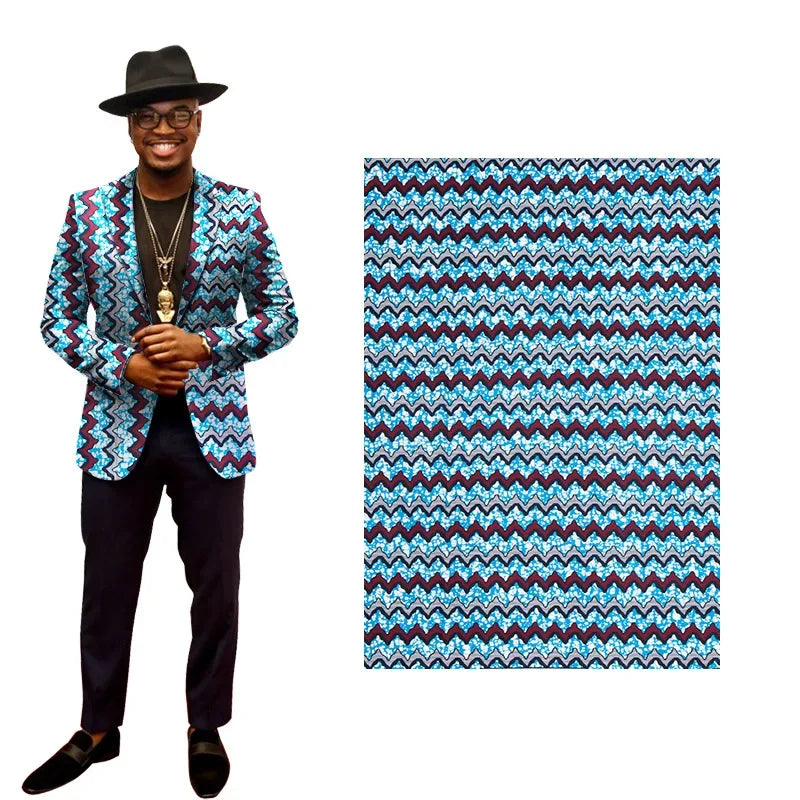 Ankara African Polyester Prints Batik Patchwork Fabric Real Cloth Wax High Quality Africa Sewing Material 6yards For Party Dress