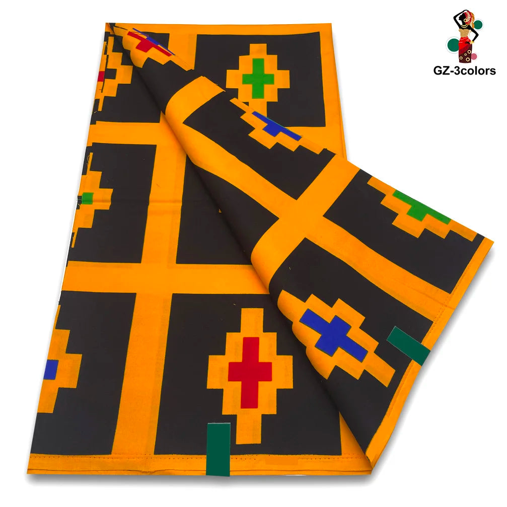 New Fashion African Wax Print Fabric 100% Cotton Ghana Nigeria Style High Quality Party Dress Real Ankara Wax Fabric Ghana