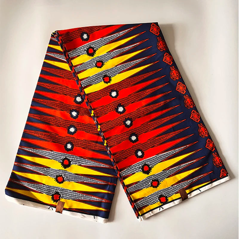 Holland real wax fabric high quality 100%cotton Africa Nigeria Ghana style Ankara fabric African clothing wax print 6 yards