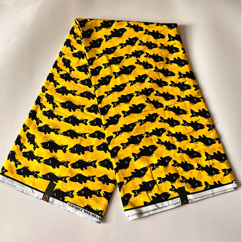 Beautiful design wax Guaranteed Dutch veritable African wax fabric Nigerian wax for African ankara dress 6 yards