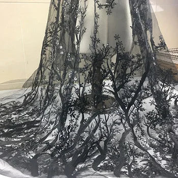 Quality champagne Embroidery French Net Lace Fabric 3D flower Tulle Lace African Lace Fabric for wedding Nigerian Party dress