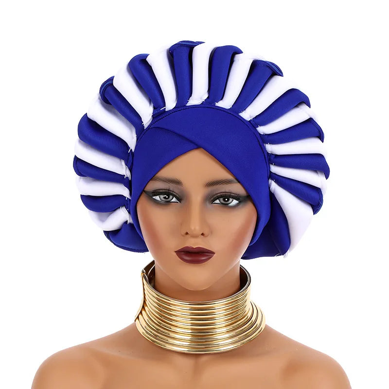 African Party Evening Wedding Hats for Women Summer Autumn African Women Caps African Headtie Outfits