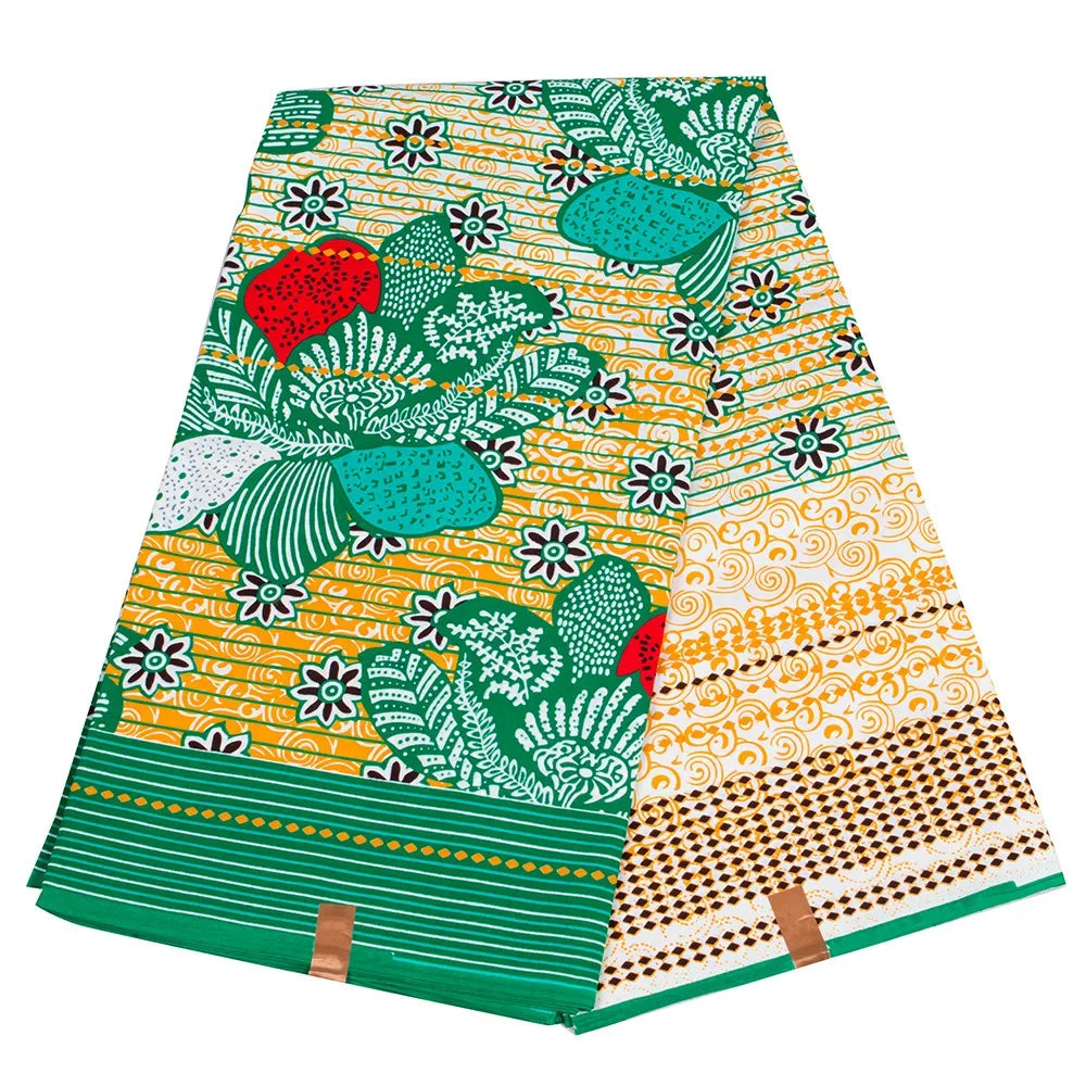 Ankara Wax Print Fabric 100% Cotton Nigerian Style Pagne Sewing Guaranteed Veritable African Real Wax Fabric For Party Dress