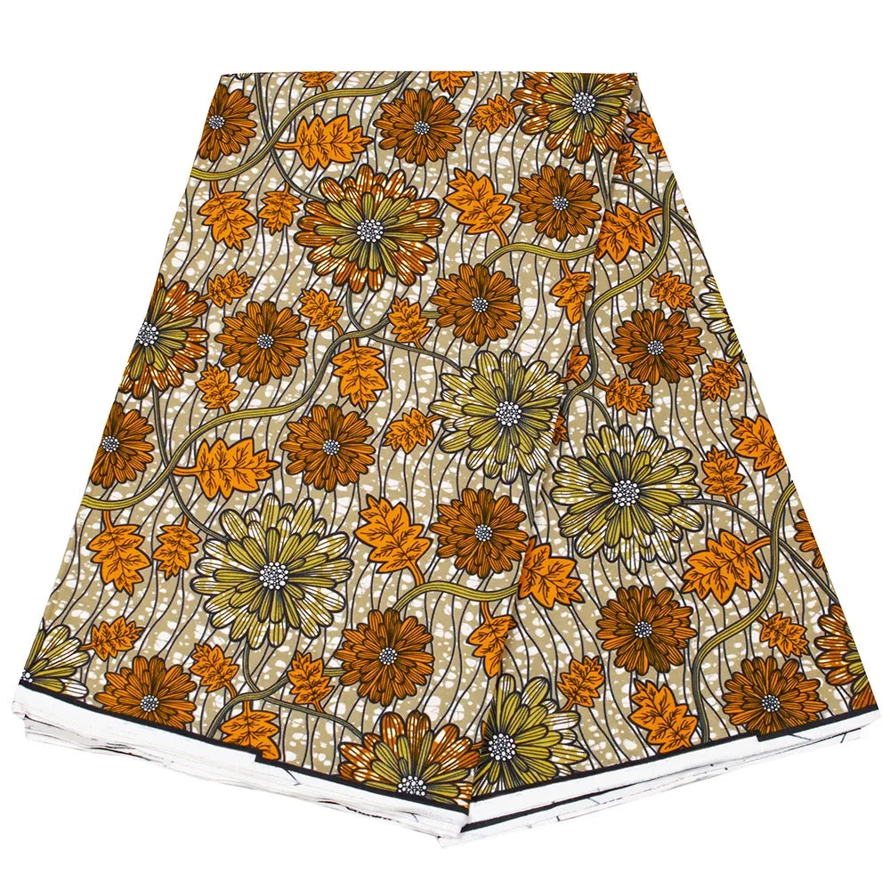 Ankara Wax Print Fabric 100% Cotton Nigerian Style Pagne Sewing Guaranteed Veritable African Real Wax Fabric For Party Dress